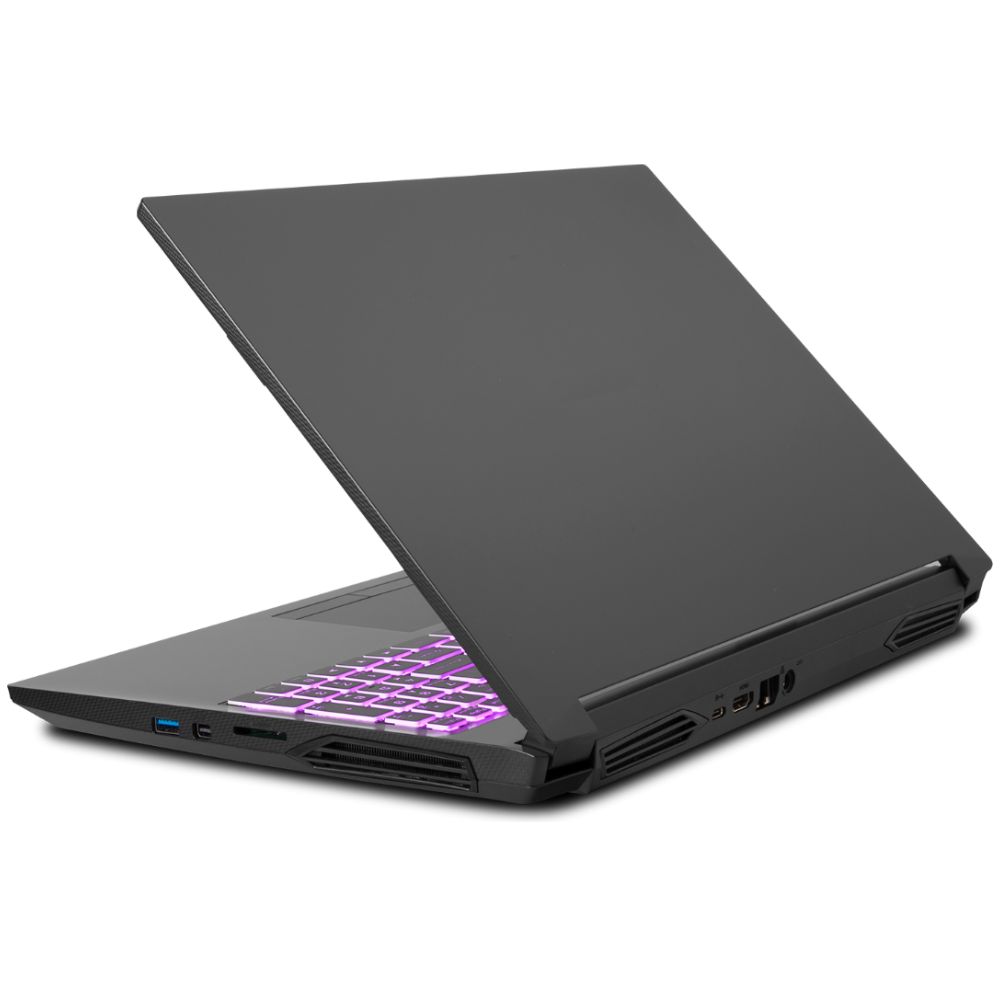 Ordinateur portable CLEVO NH55RCQ assemblé sur mesure, certifié compatible linux ubuntu, fedora, mint, debian. Portable modulaire évolutif, puissant avec carte graphique puissante - SANTIANNE